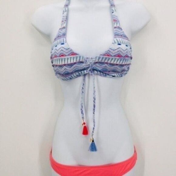 LSpace reversible top tie dye blue and bottoms XS BoxA - Picture 6 of 13